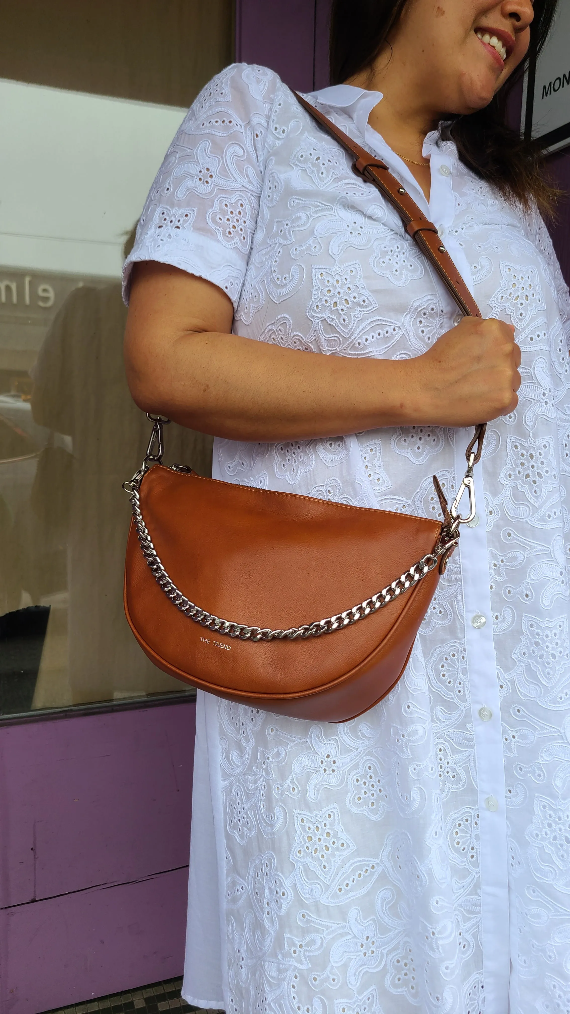 580520 Tan Leather Purse