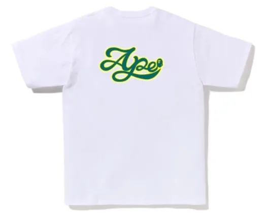 A BATHING APE  |Crew Neck Street Style Plain Cotton Short Sleeves Logo