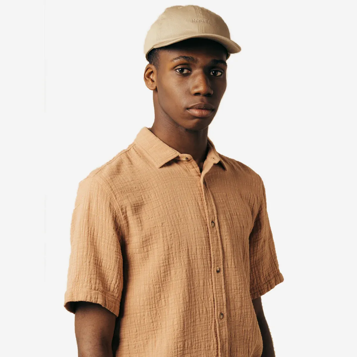 Aberlady Textured S/S Shirt - Terracotta