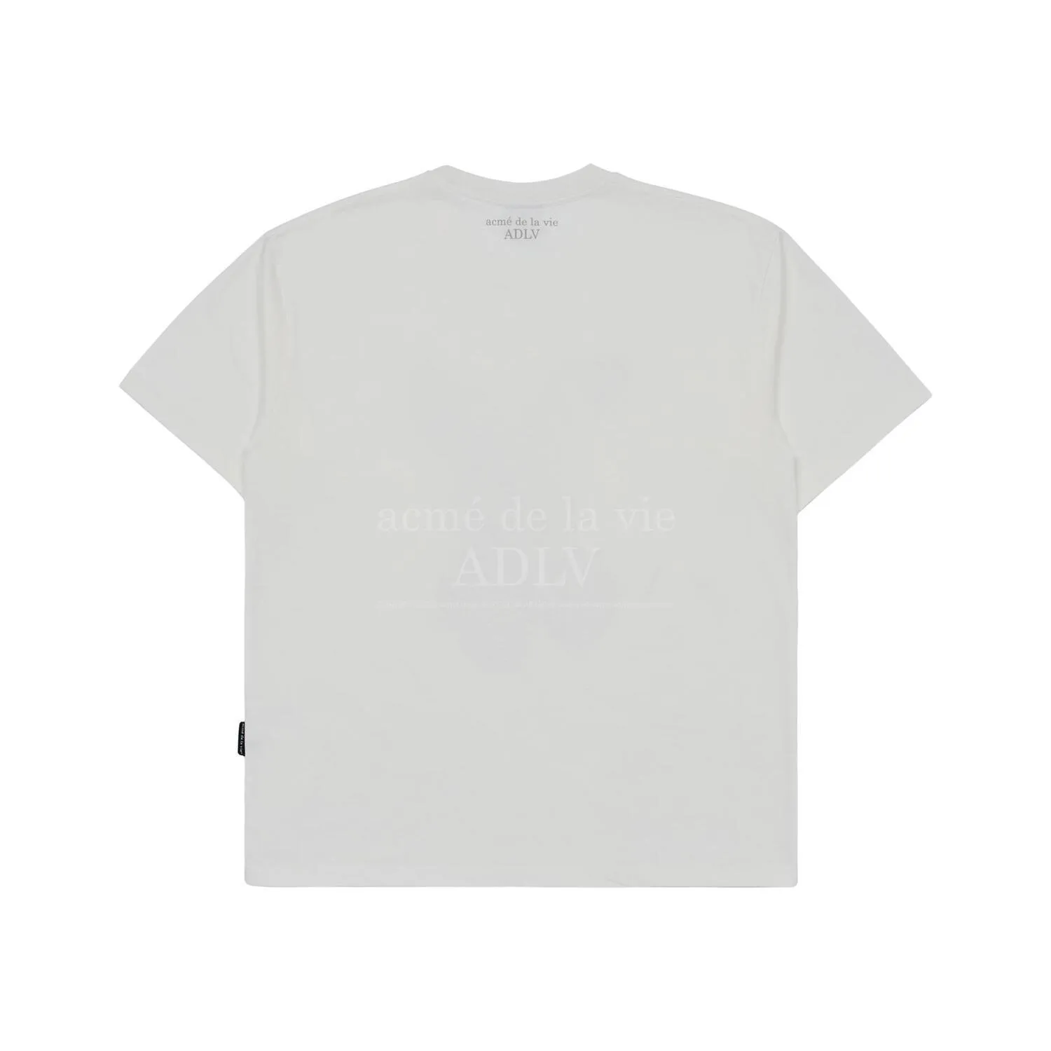 acme de la vie  |Crew Neck Unisex Street Style Plain Cotton Short Sleeves