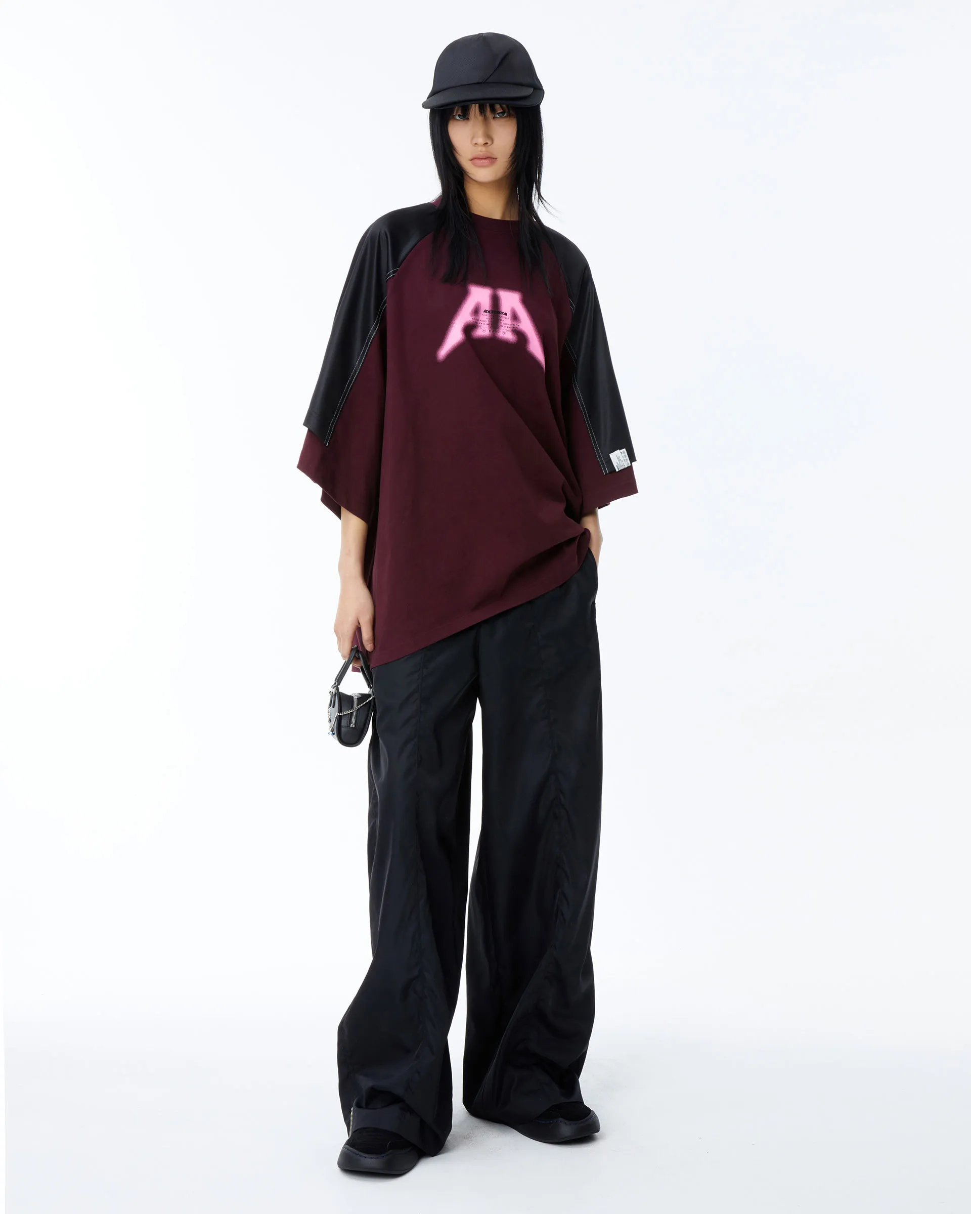 ADERERROR  |Crew Neck Unisex Street Style Cotton Short Sleeves Oversized