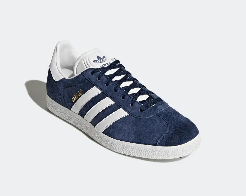 Adidas Gazelle Collegiate Navy Cloud White Gold Metallic BB5478