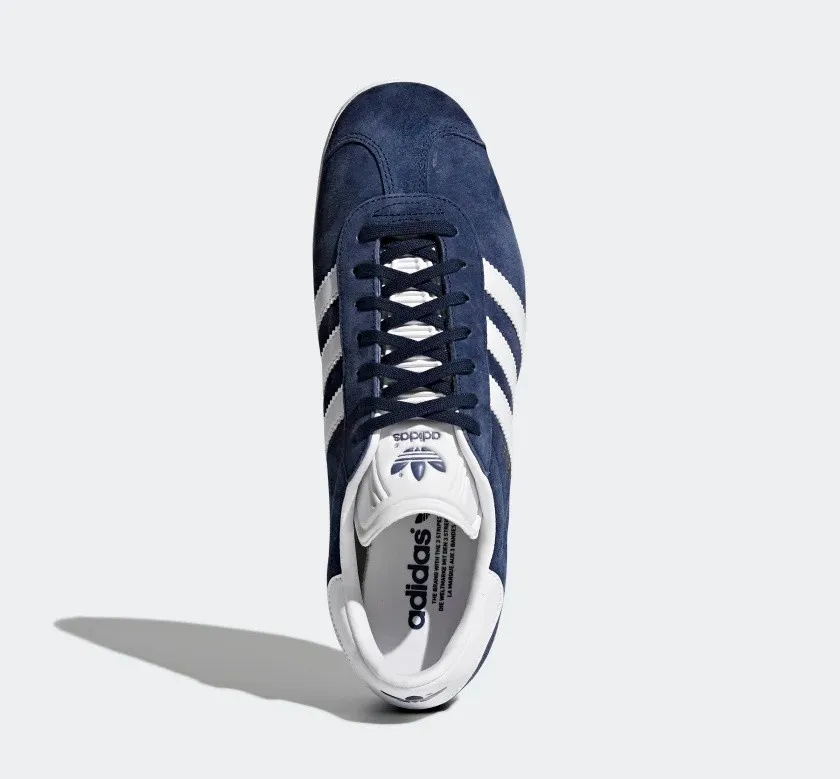 Adidas Gazelle Collegiate Navy Cloud White Gold Metallic BB5478