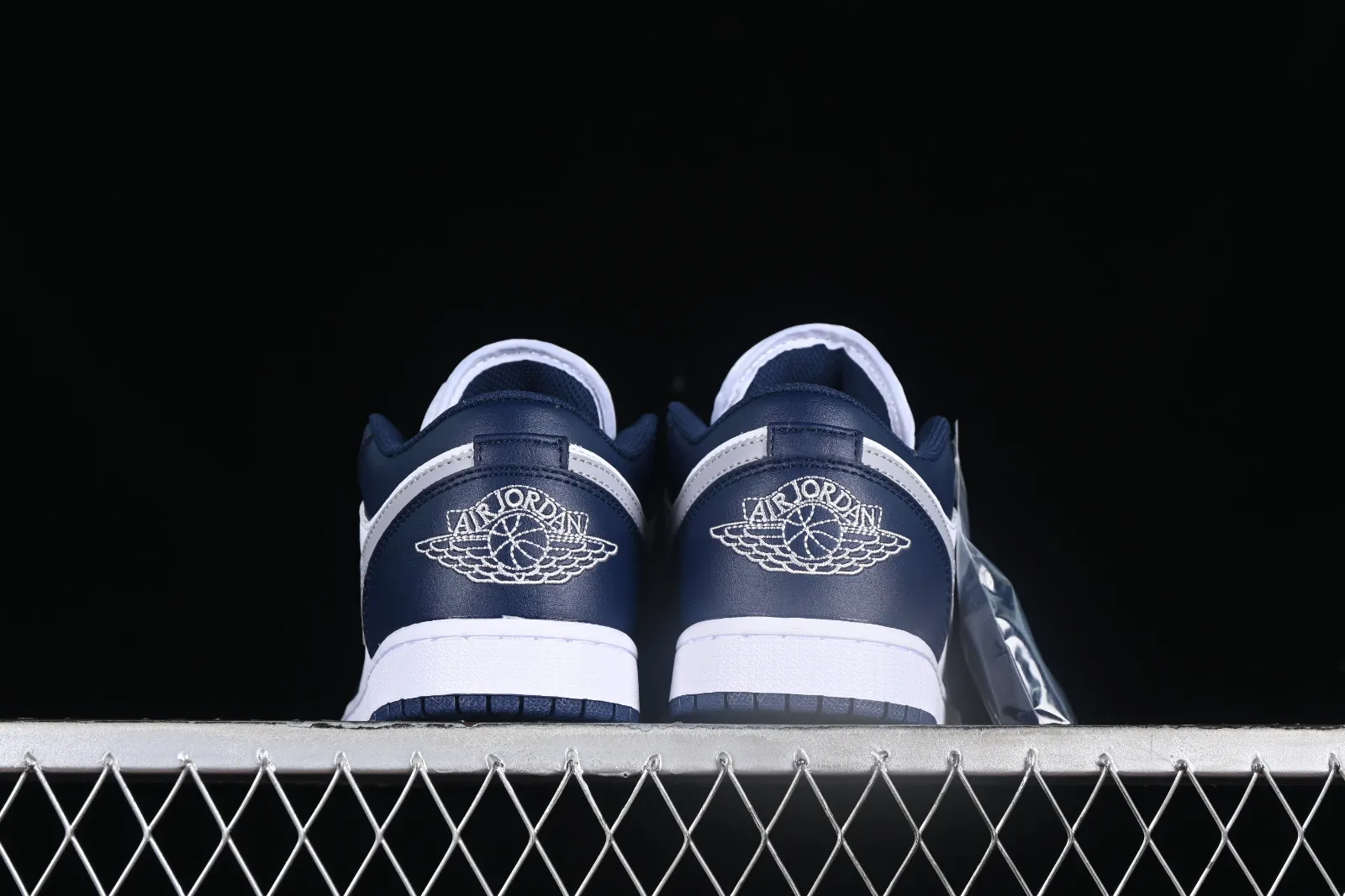 Air Jordan 1 Low Midnight Navy Grey White 553558-141