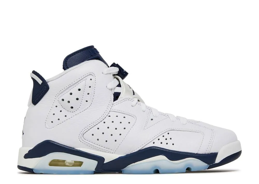 Air Jordan 6 Retro GS Midnight Navy 2022 White 384665-141