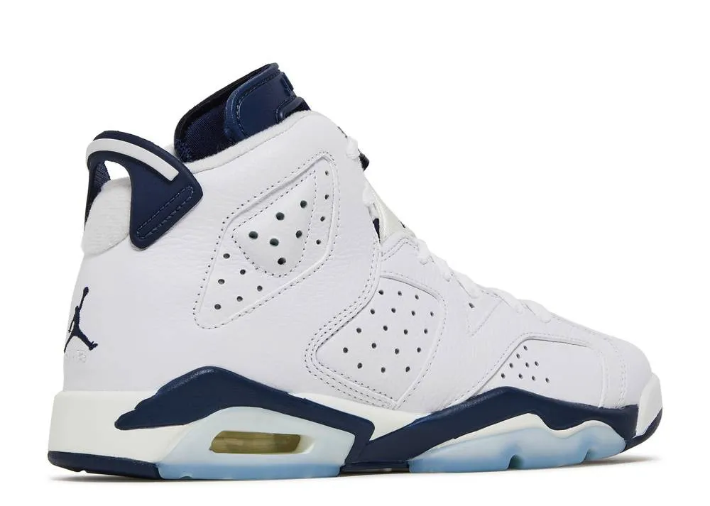 Air Jordan 6 Retro GS Midnight Navy 2022 White 384665-141