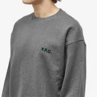 A.P.C.  |Crew Neck Unisex Street Style Long Sleeves Cotton Oversized