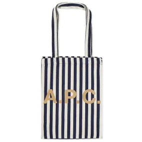 A.P.C. Diane Striped ToteDark Navy