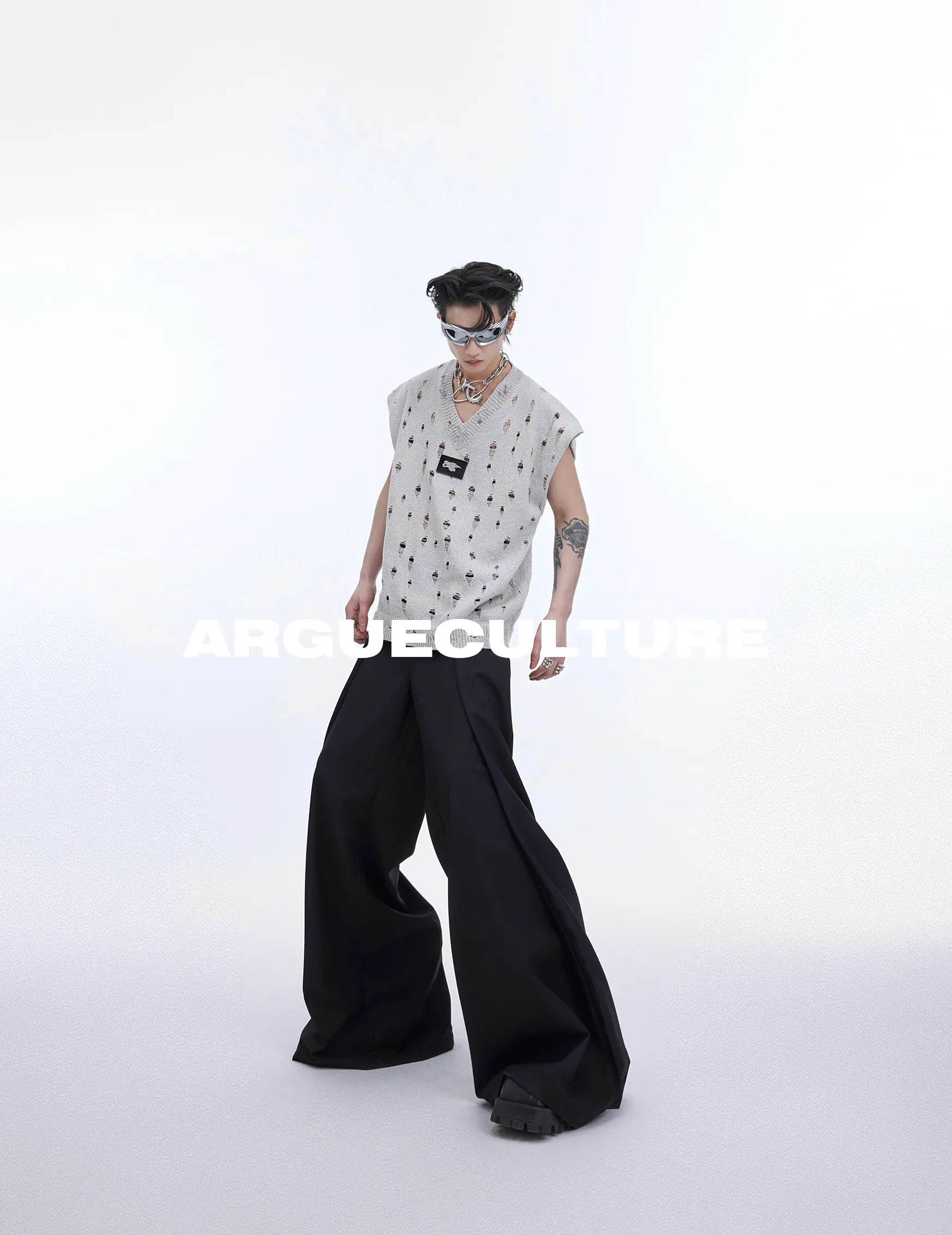 Argue Culture  |Unisex Street Style Oversized Logo T-Shirts