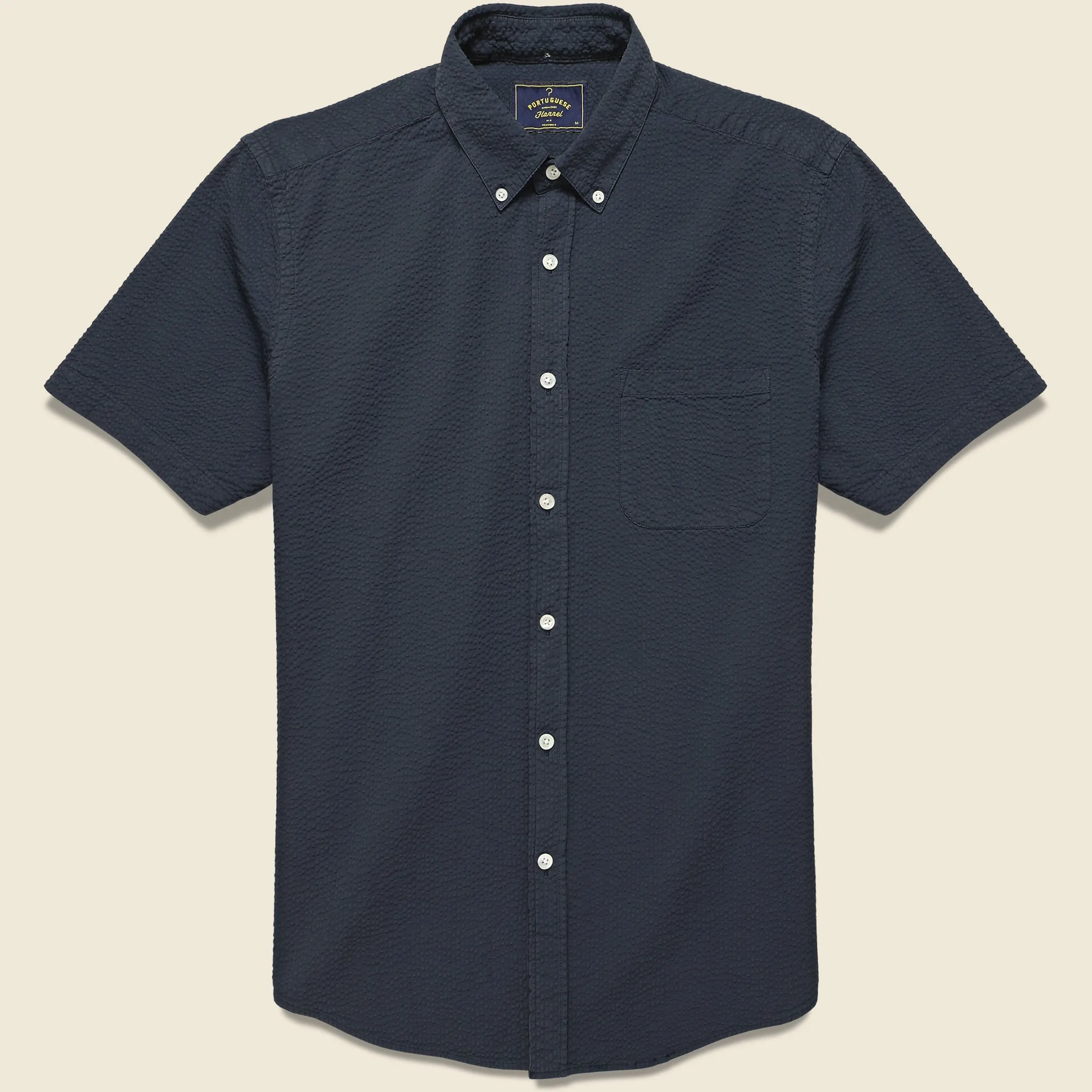 Atlantico Seersucker Shirt - Navy