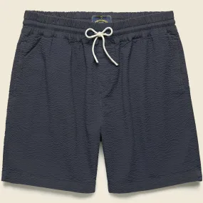 Atlantico Seersucker Shorts - Navy