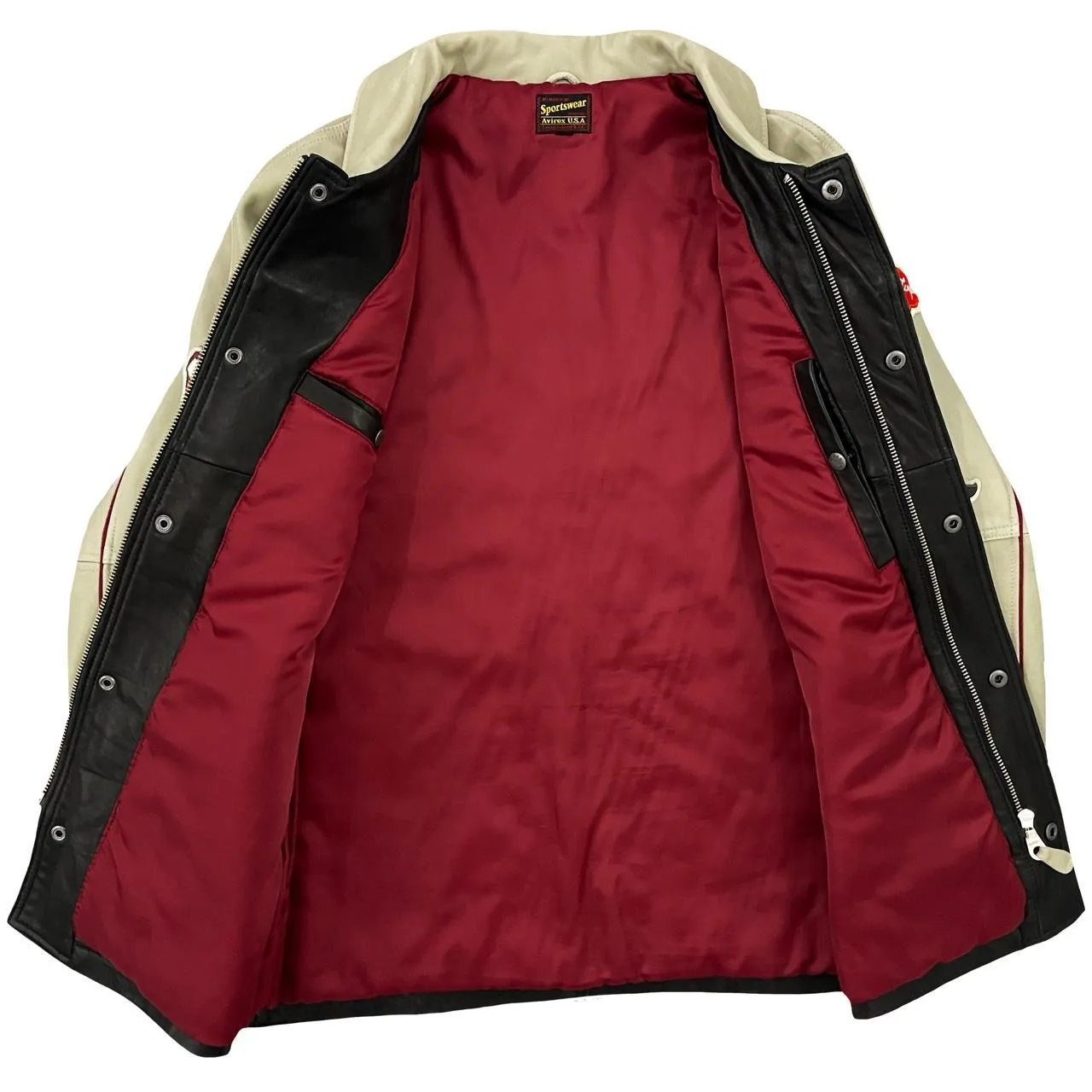 Avirex Leather Varsity Jacket