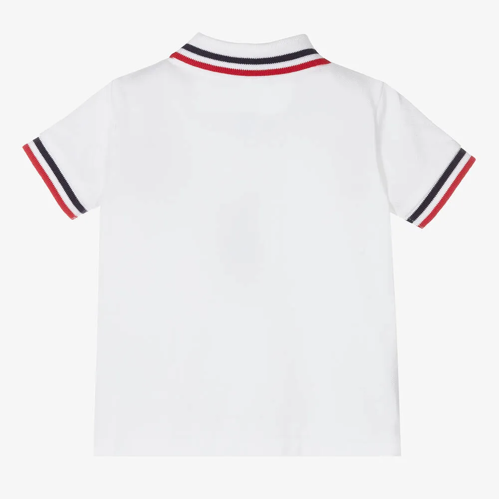 Baby Boys White Polo Shirt