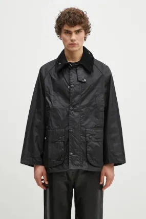 Barbour waxed jacket OS Bedale Wax Jacket black color MWX1679