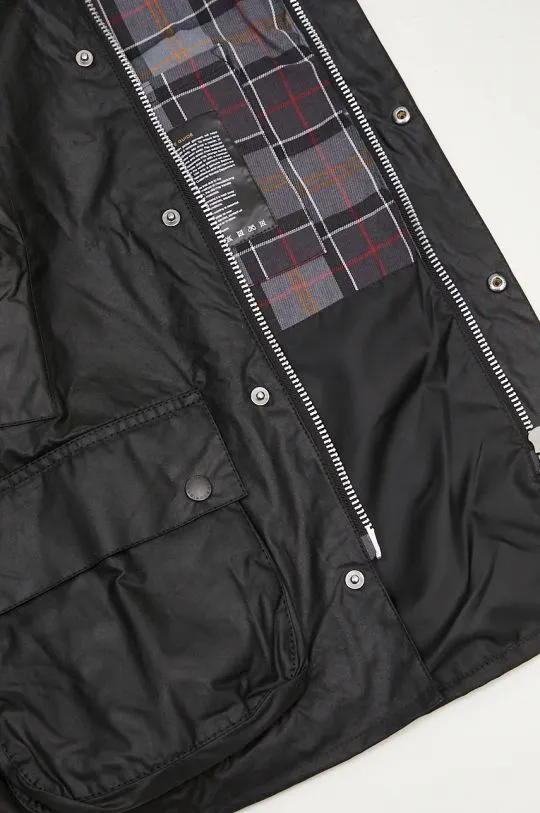 Barbour waxed jacket OS Bedale Wax Jacket black color MWX1679