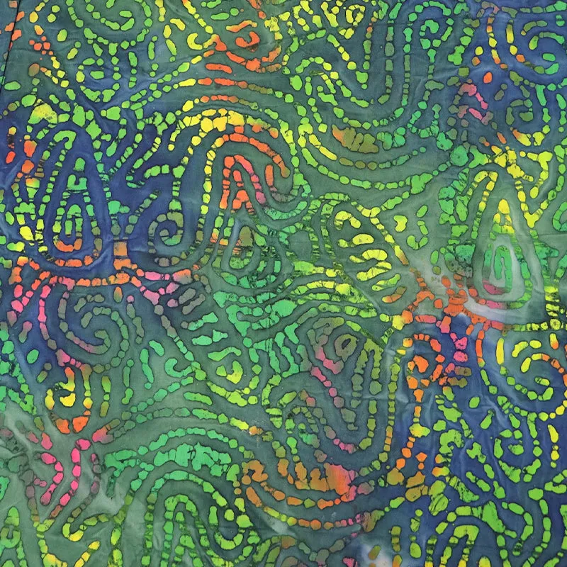 Batik Cotton - Bonnie - Green