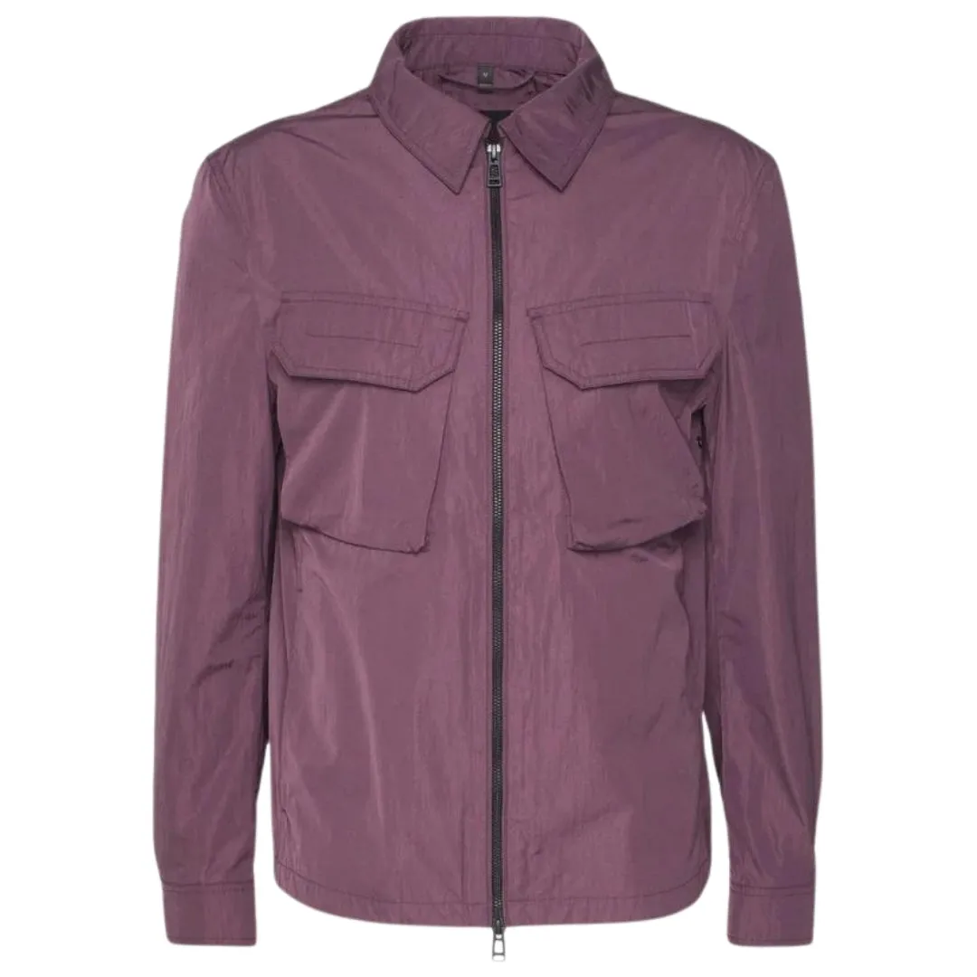 Belstaff Mens Staunton Overshirt Jacket Purple