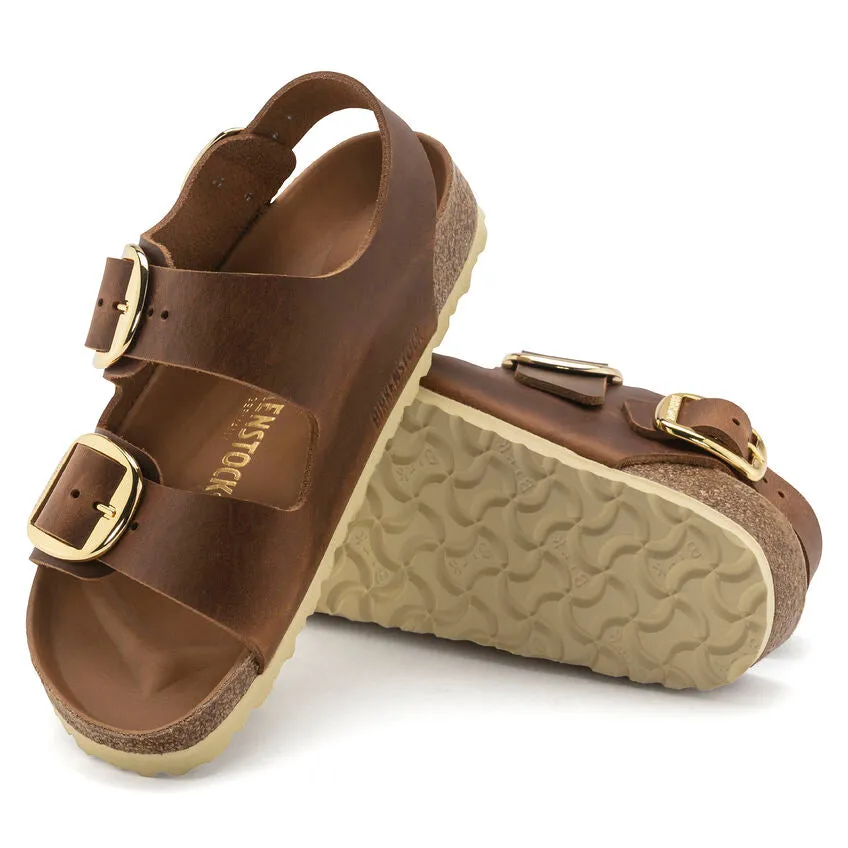 Birkenstock Milano Big Buckle Oiled Leather Women's Sandal