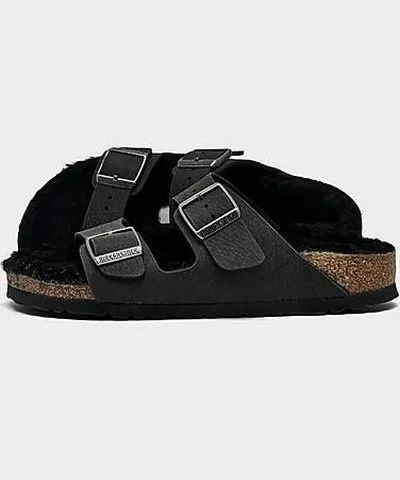 Birkenstock Women's Arizona Shearling Suede Leather Sandals