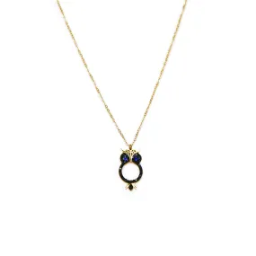 Black Owl Necklace