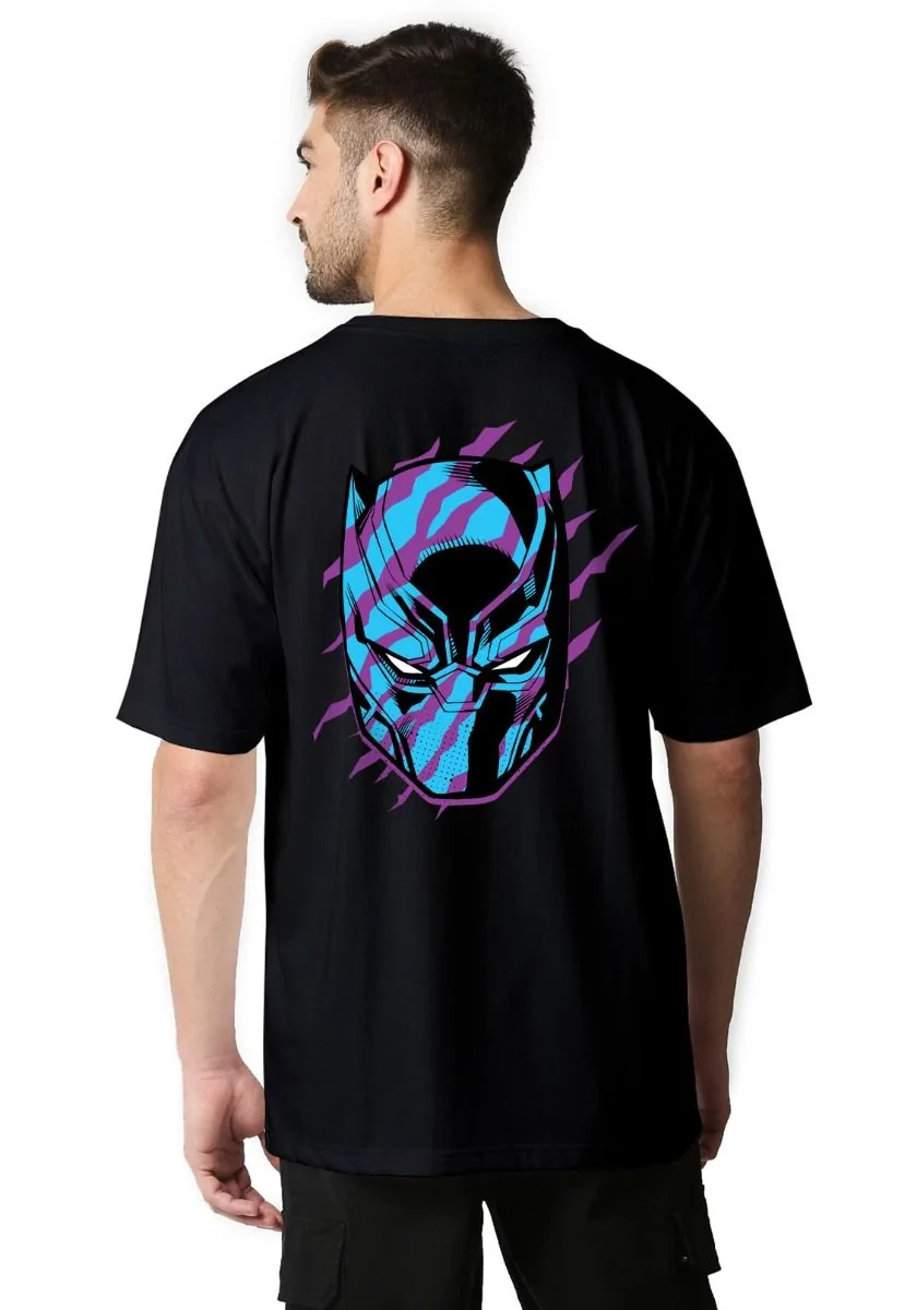 Black Panther Mask Oversized T-Shirt