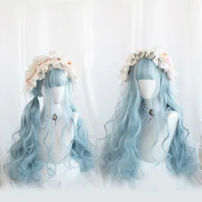 BLUE LONG CURLY WIG BY31128