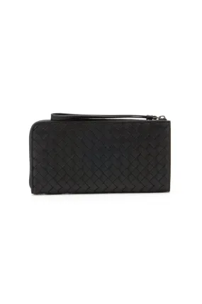 Bottega Veneta Woven Designed Zipped Wallet