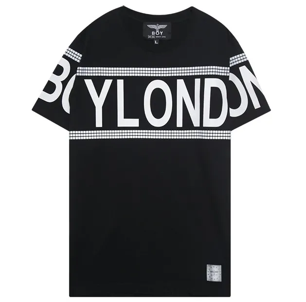 BOY LONDON  |Unisex Street Style U-Neck Plain Cotton Short Sleeves