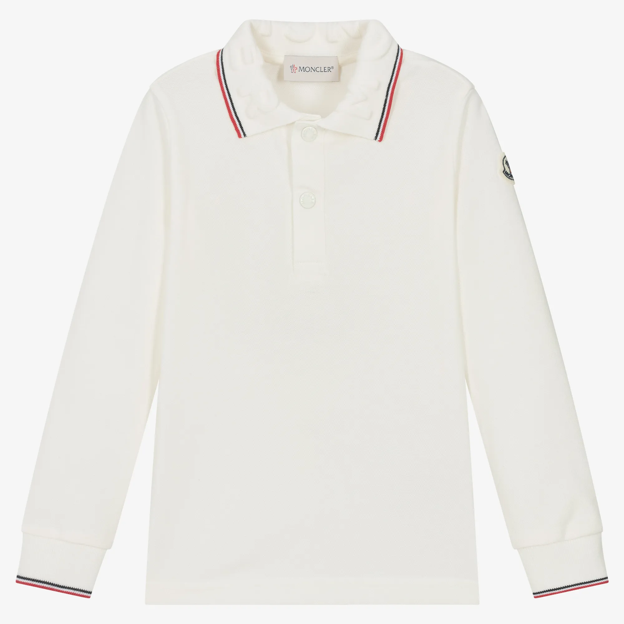 Boys Ivory Cotton Polo Shirt