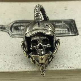 Brass Vintage Diver Skull EDC Pendant