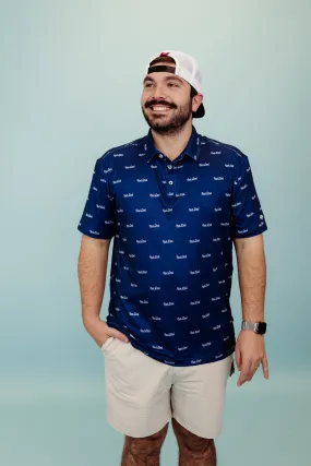 Burlebo Performance Polo - Rad Dad - Navy