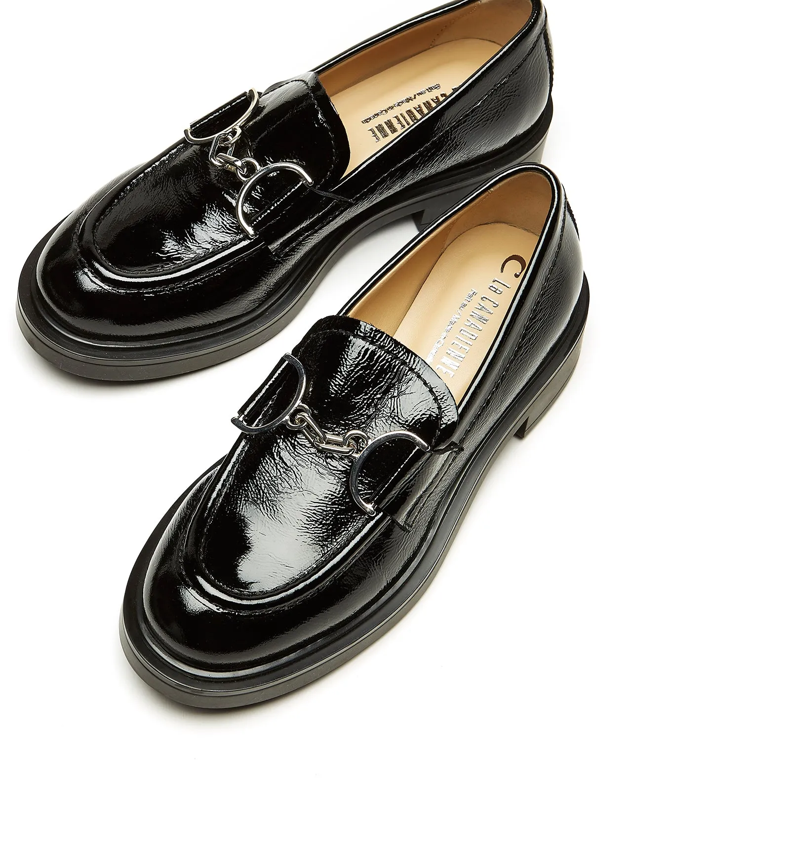 CELINE CRINKLE LEATHER LOAFER