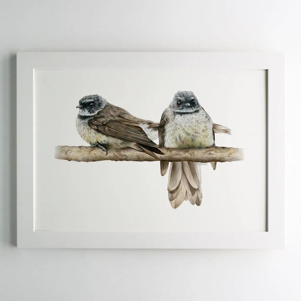 Cheeky Fantails Print