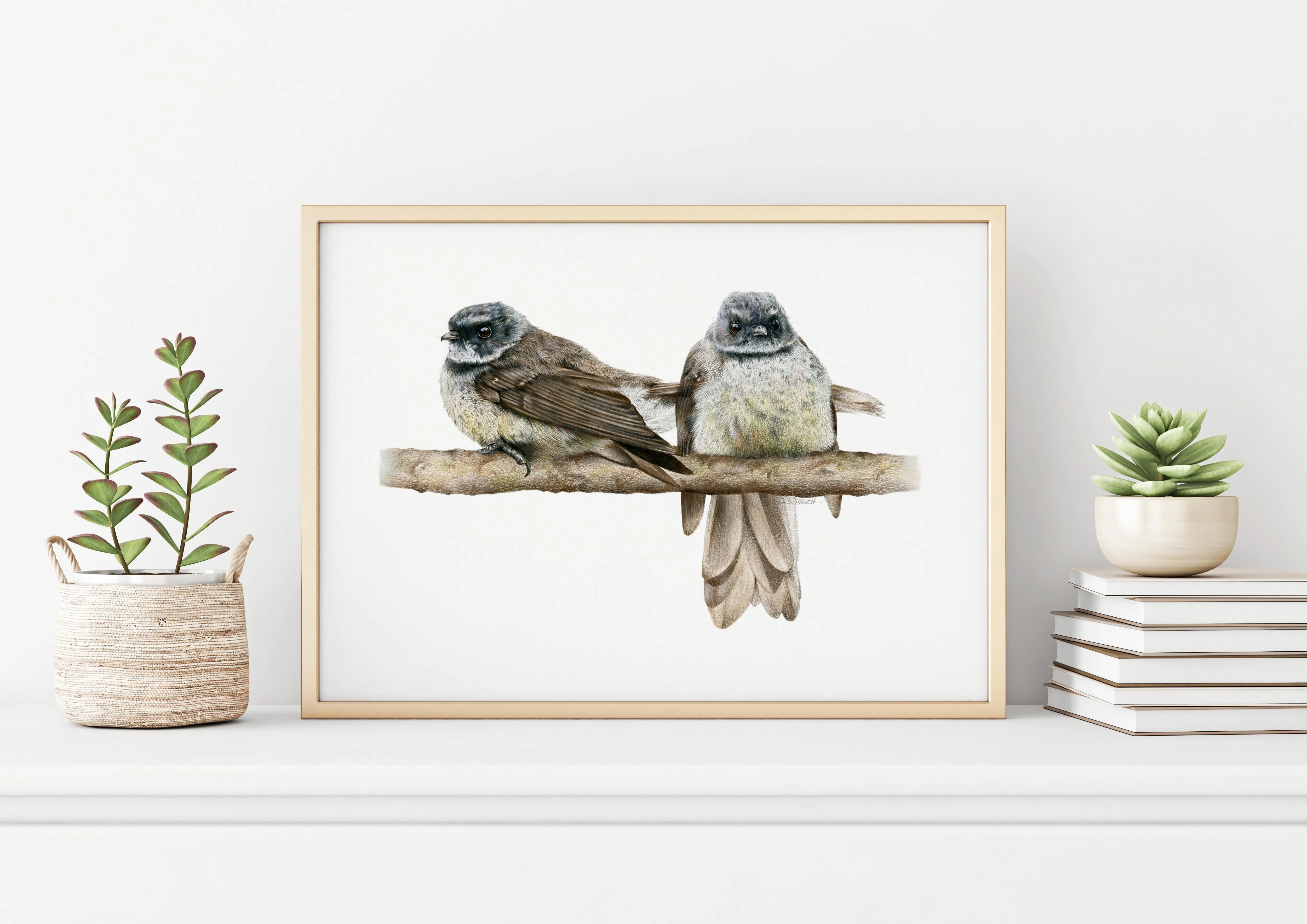 Cheeky Fantails Print