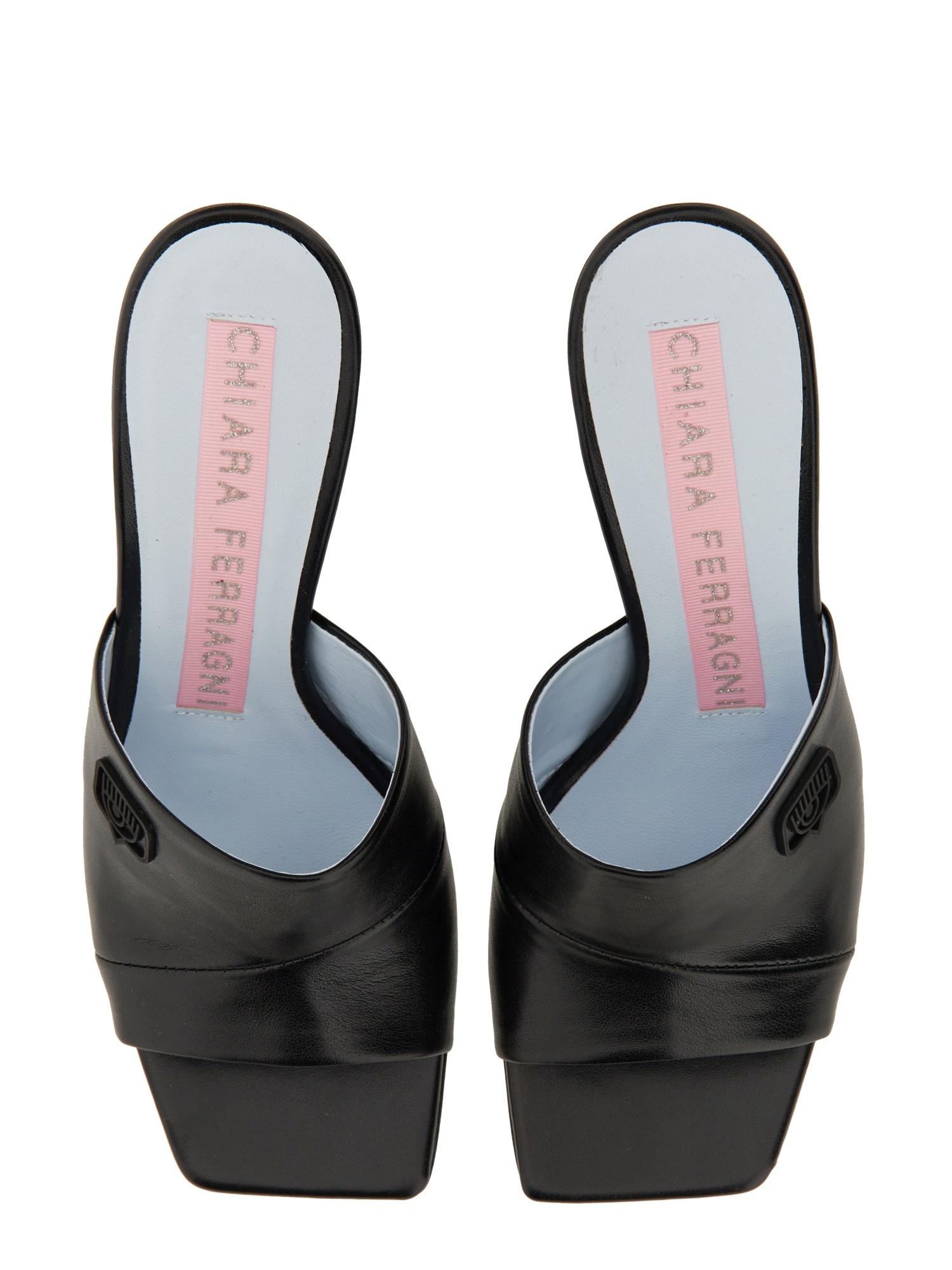 CHIARA FERRAGNI    LEATHER EYELIKE SANDAL