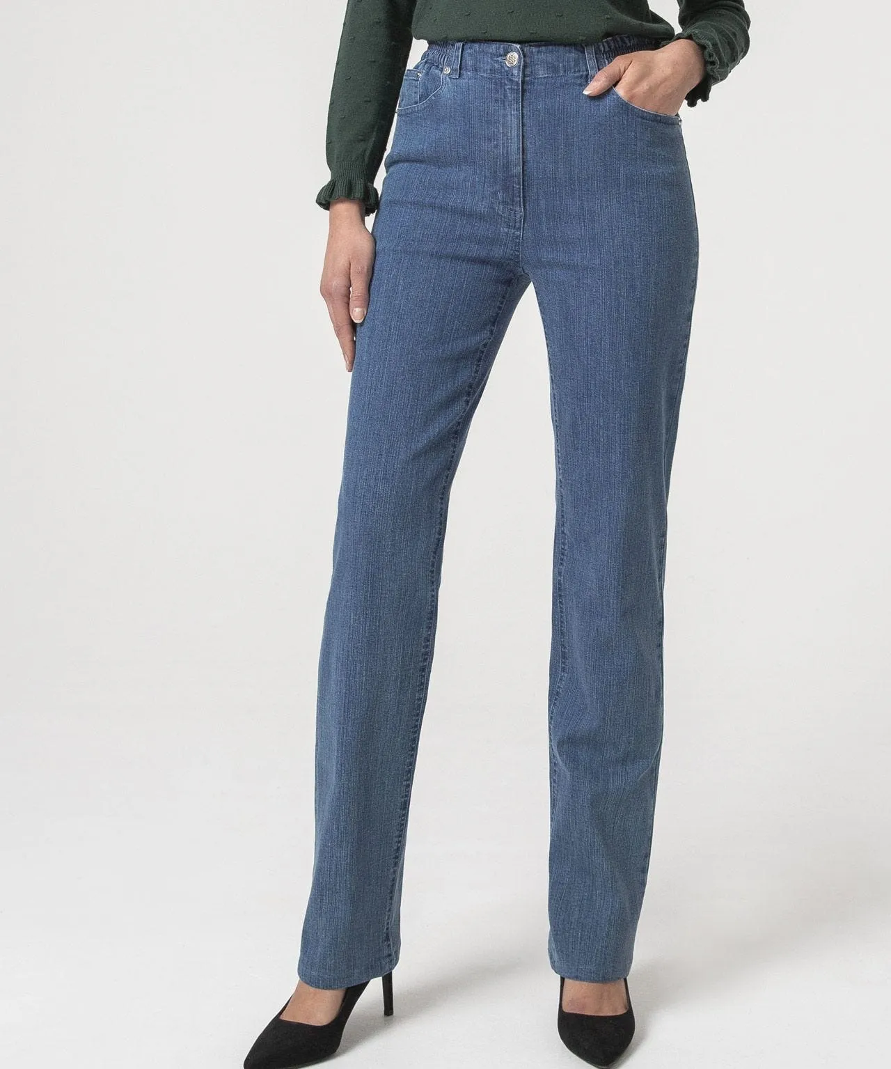 Cotton Rich 5-Pocket Jeans