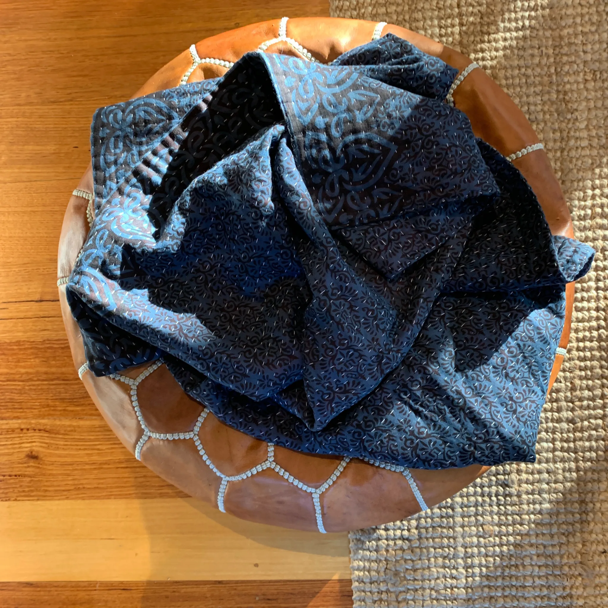 Cotton Throw - Indigo