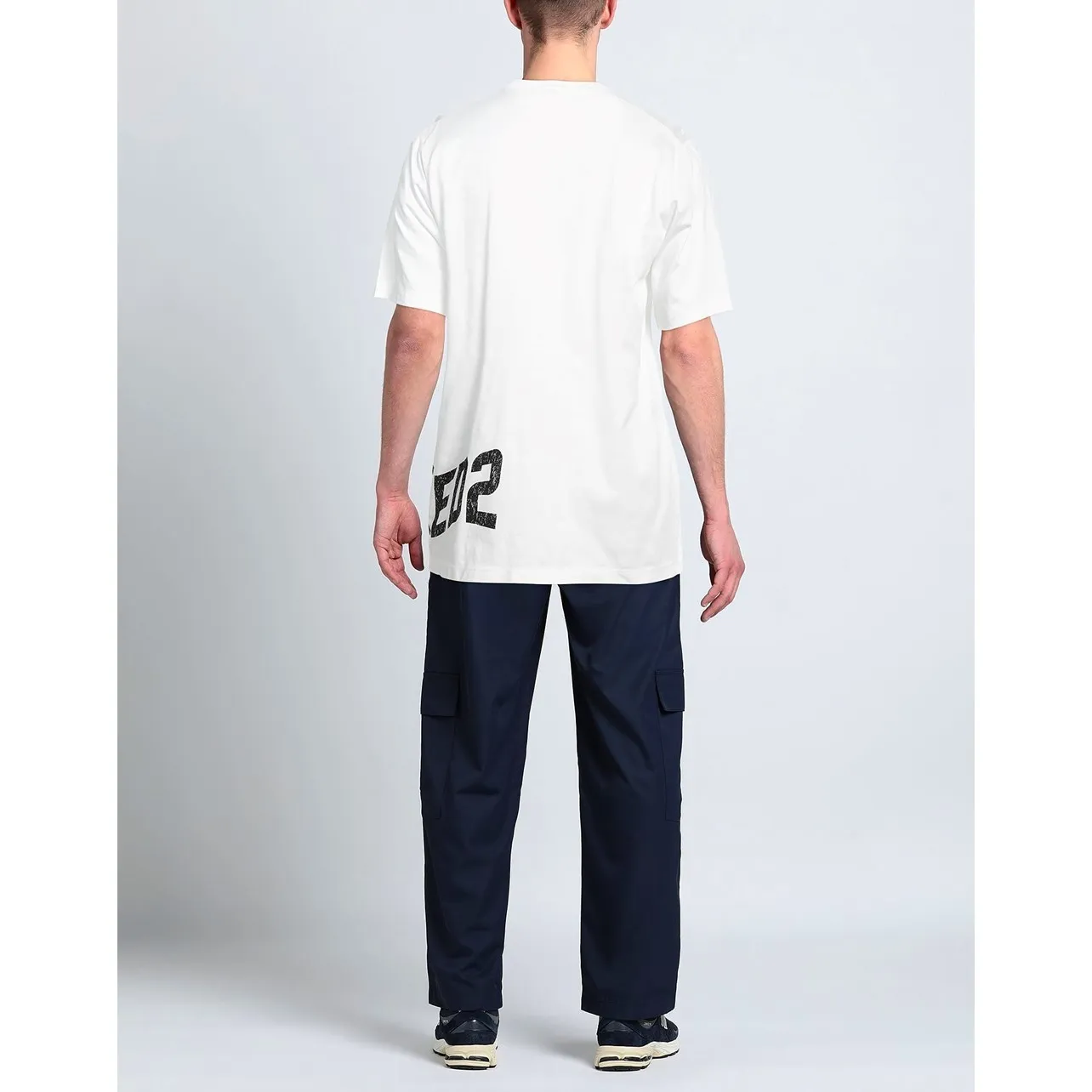 D SQUARED2  |Crew Neck Plain Cotton Short Sleeves Logo Luxury