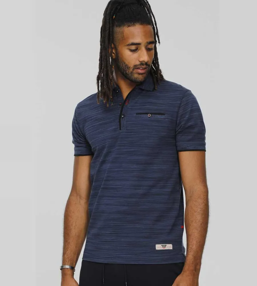 D555 Mens Pique Polo With Ribbed Cuffs And Collar (FOXLEY)