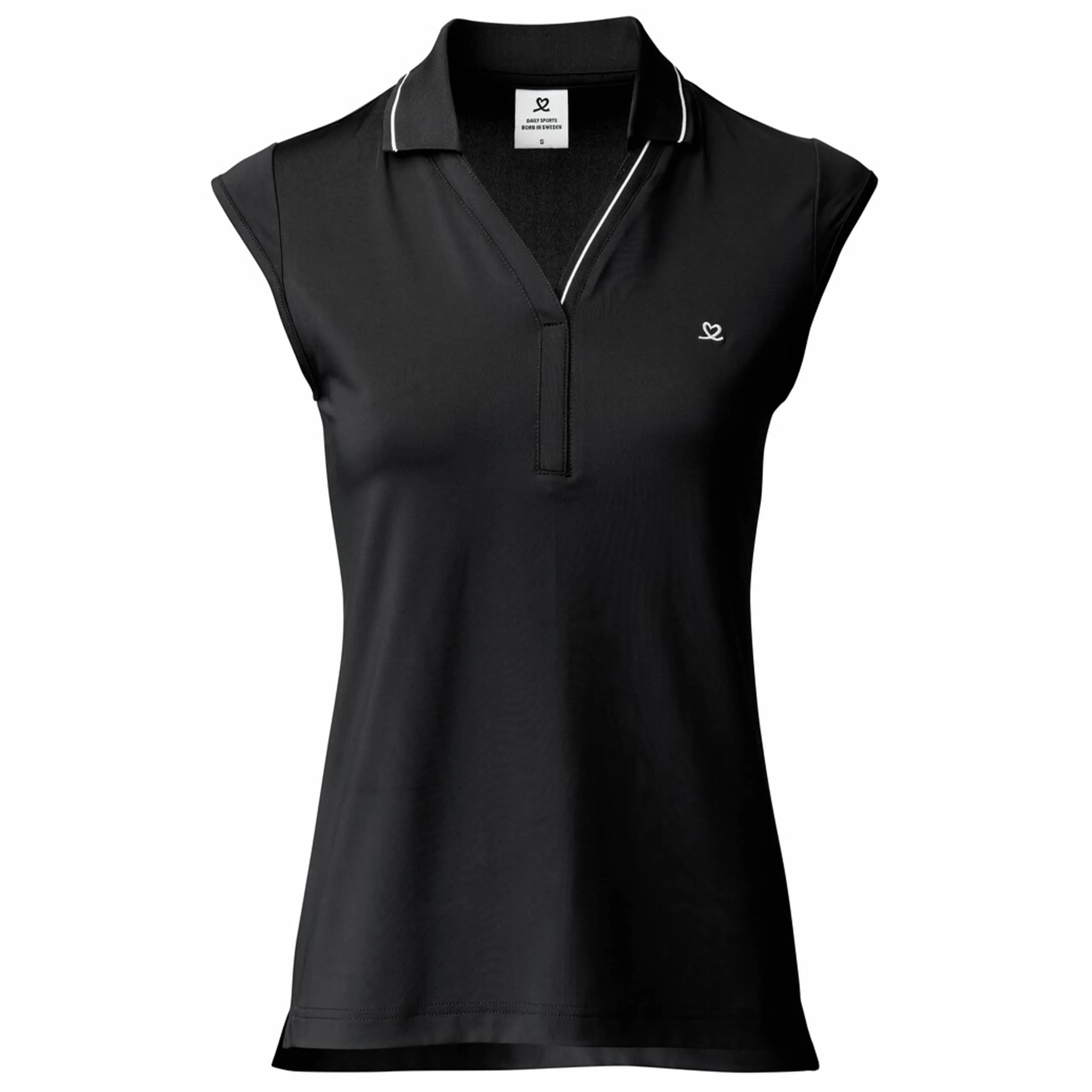 Daily Sports Indra Sleeveless Polo Shirt Black