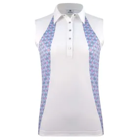 Daily Sports Sue Sleeveless Polo Shirt White