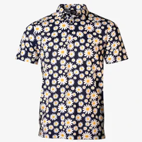 Daisy Flower Cool Tech Performance Golf Polo