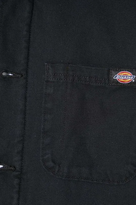 Dickies jacket Duck High Pile Flce Line Chore Jacket men's black color DK0A4XGA