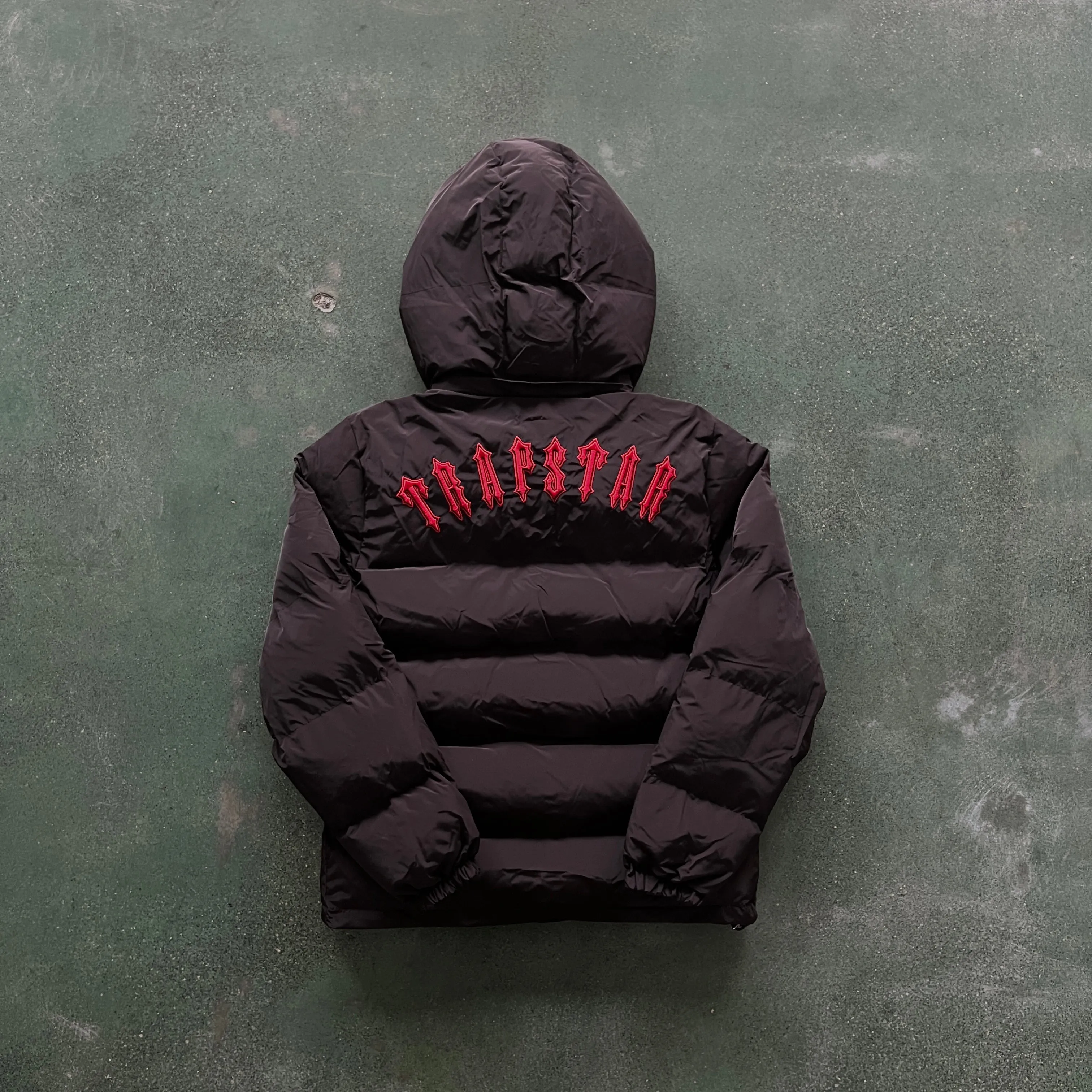 Down Jacket Black & Red Logo