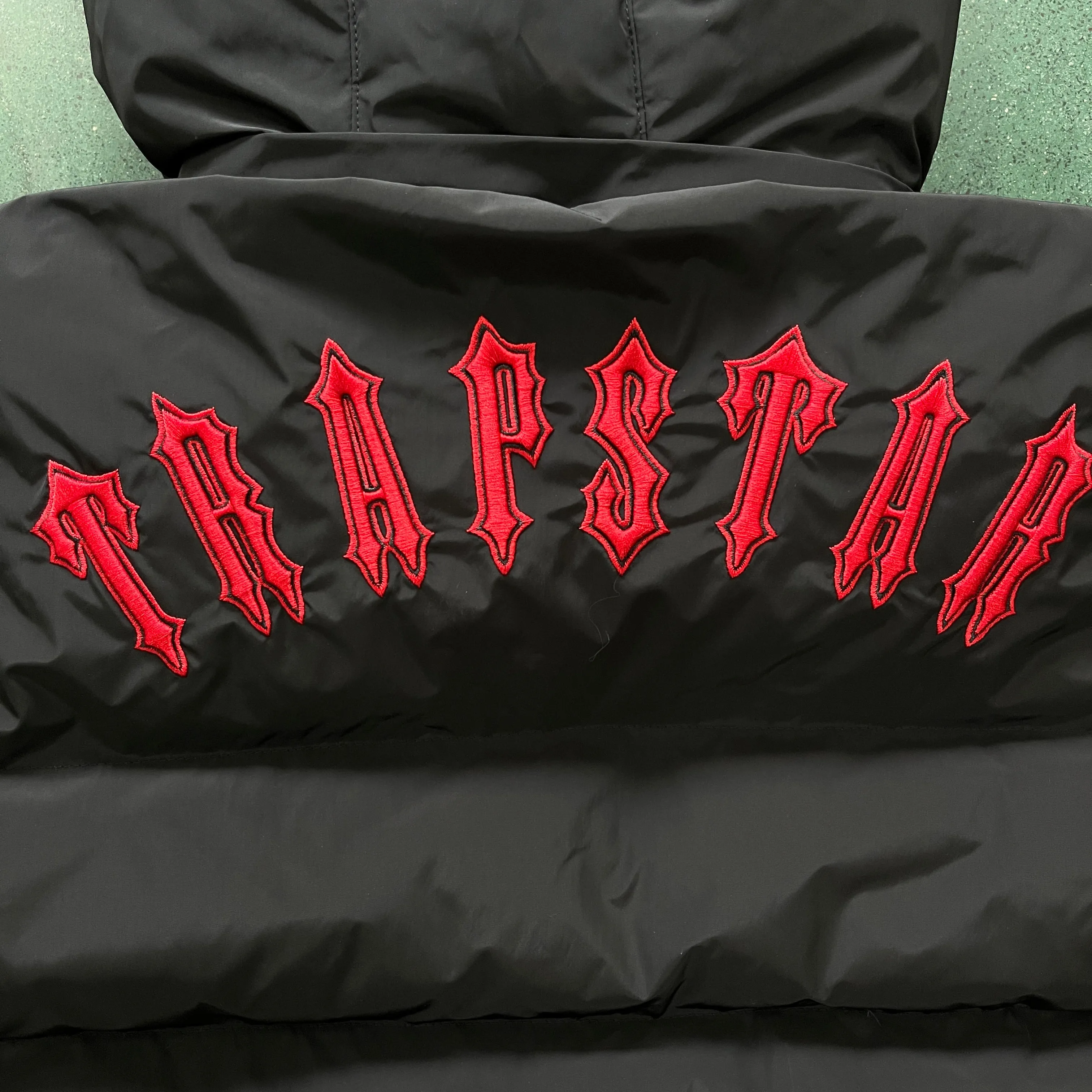 Down Jacket Black & Red Logo