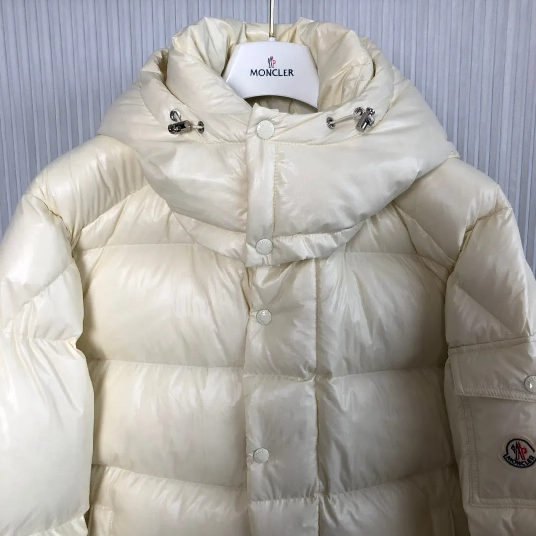 Down Jacket Cream & Double Logo Arm