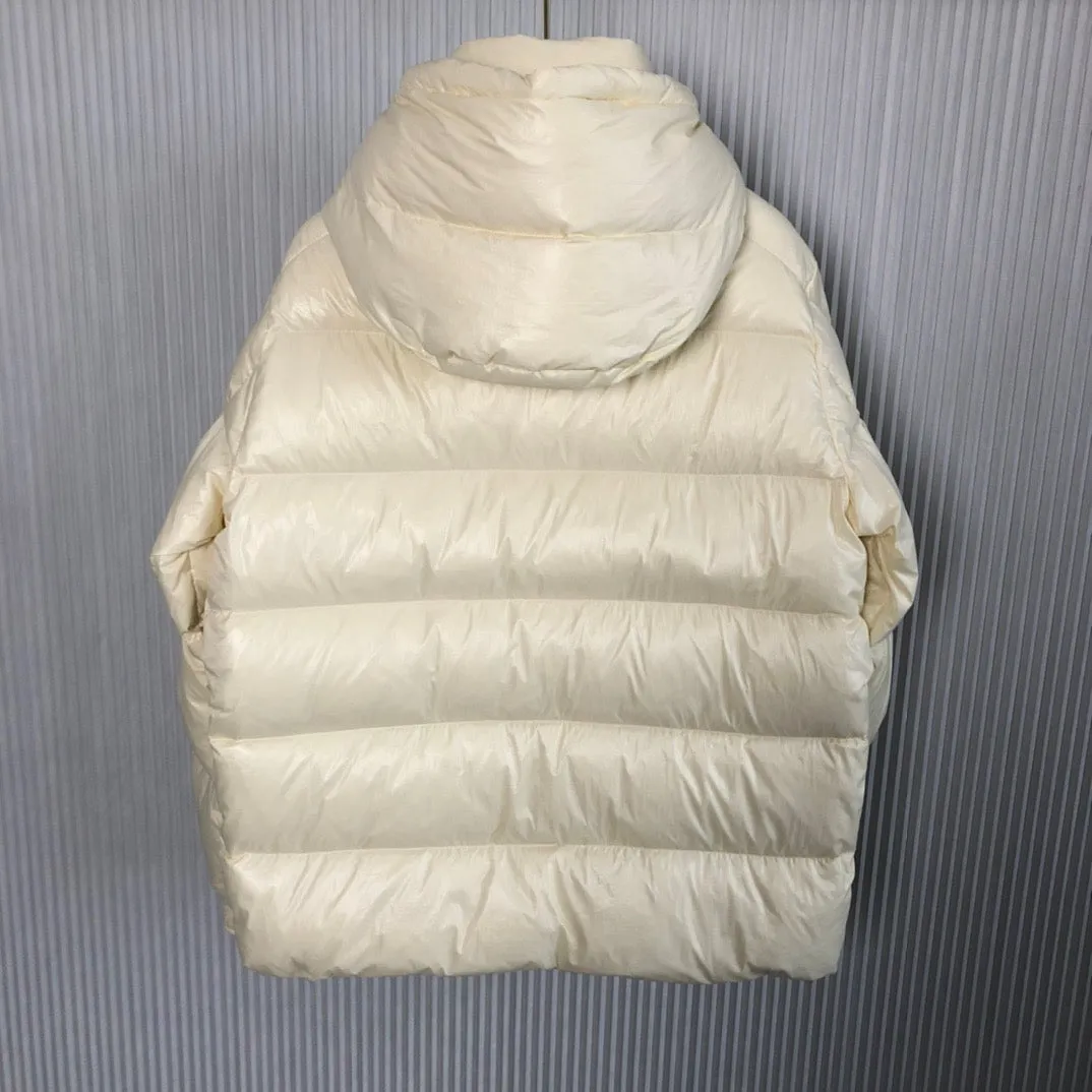 Down Jacket Cream & Double Logo Arm