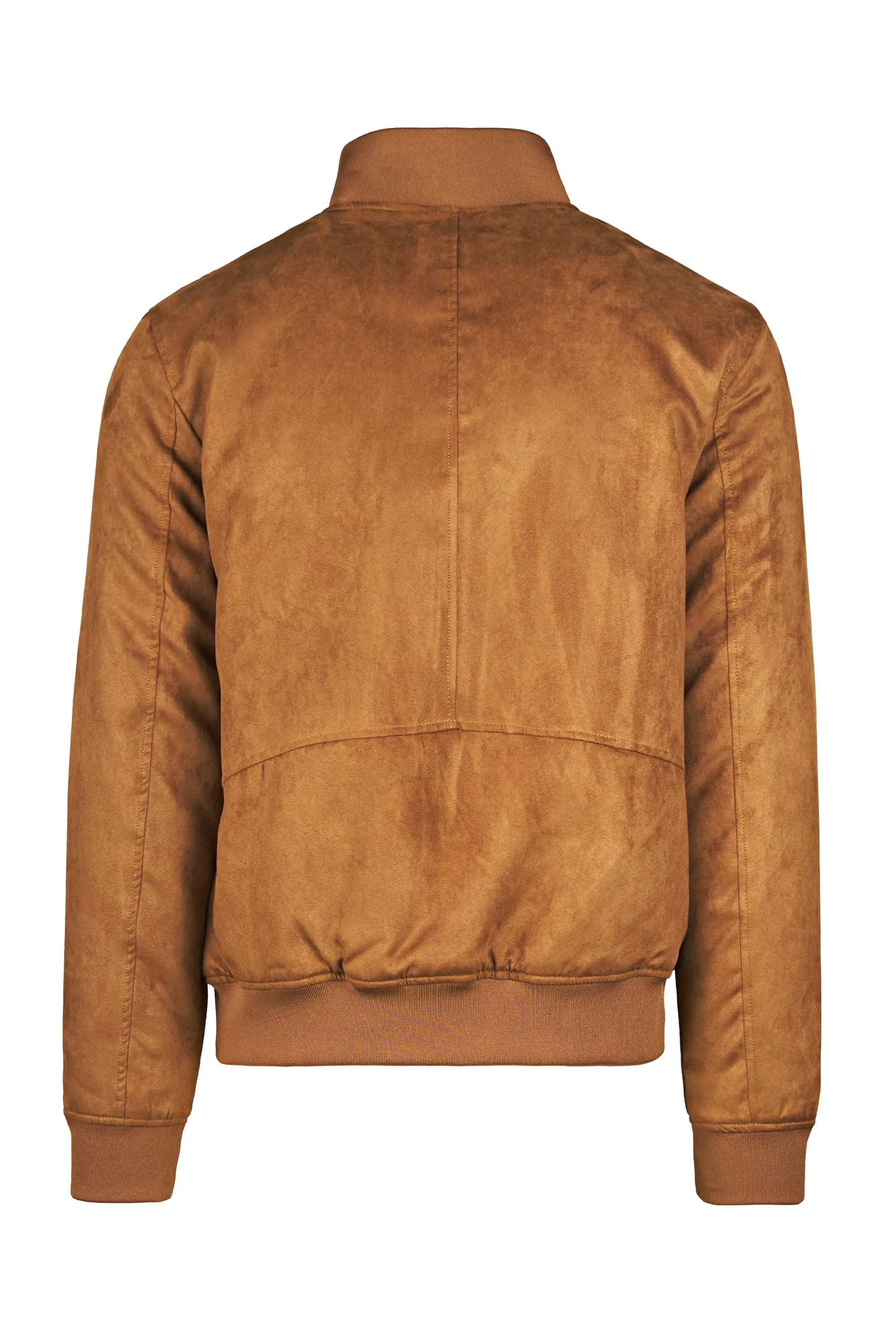 Eco-Suede Leather Bomber Jacket