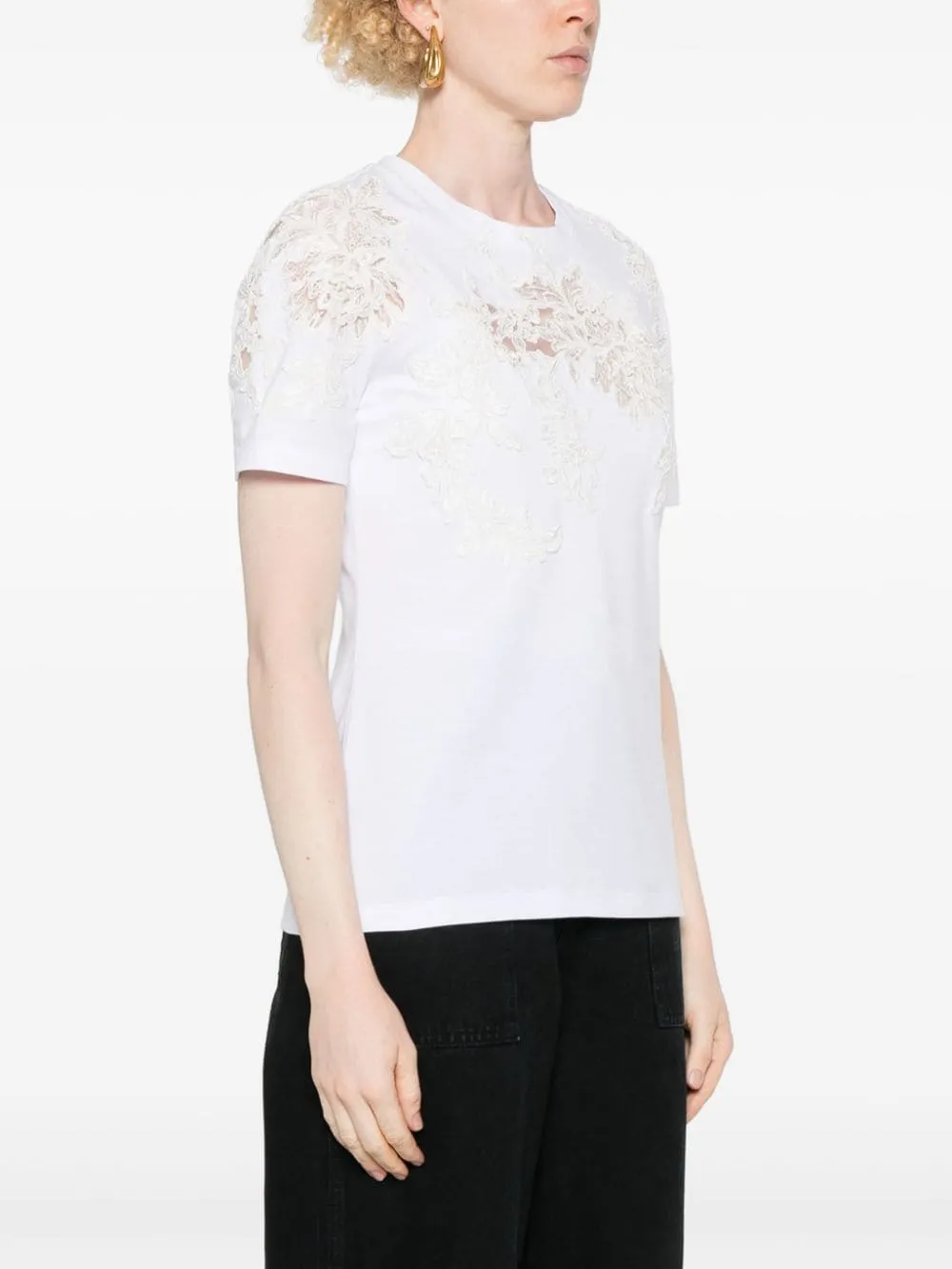 EMBROIDERED COTTON T-SHIRT