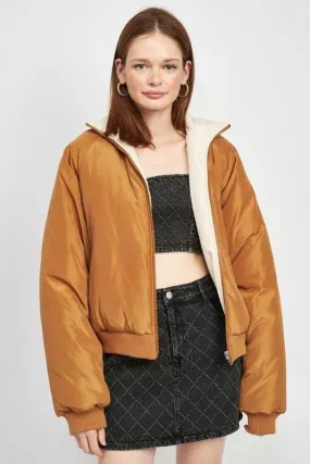 EMORY PARK Oriane Reversible Puffer Jacket